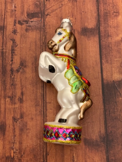 Glasornament Hest