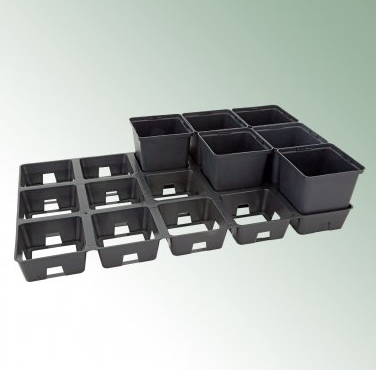 Bakke til plastikpotter